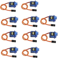 Miniatyrbillede 2 af 5: 10 stk. SG90 Mikro Servo Motor 9g Til RC Fly Robot Heli