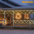 Miniatyrbilde 2 av 4: Jul utendørs lyslenker - 11 moduser varmhvit julelys og flerfarget belysning 380 LED