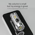 Miniatyrbillede 3 af 5: Lille Mini Kraftfuld Nøglering LED Lommelygte Type-C Multifunktionel