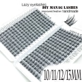 Miniatyrbild 7 av 7: 320 kluster individuella ögonfransar 3D 11MM 11MM 11mm
