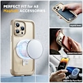 Miniatyrbild 5 av 8: Miracase Glass Series Designad för iPhone 14 Pro Max Case 6,7 tum, [2023 Upgrade] Bumper Case med inbyggd 9H härdat glas Scr Bean Yellow-B