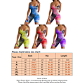Miniatyrbillede 2 af 2: Dame Sommer Tie-Dye Print Shorts Vest Jumpsuit Overall Violet,M