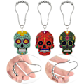 Miniatyrbillede 3 af 5: Skull Bruseforhængskroge til Halloween sæt