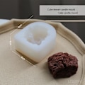 Miniatyrbillede 1 af 6: Lysformer Lys Stearinlys DIY Støbeforme i Silikonform lz22090 terning dessert