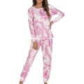 Pikkukuva 3 / 4: Naisten pyöreäkauluksinen oloasu ja Tie Dye -yöasu Style-C S