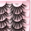 Miniatyrbild 9 av 11: Nya fransar Mink Lösögonfransar Naturligt utseende Wispy lear lash Band Falska ögonfransar Fluffiga 3D urly Strip at Eye Fransar C