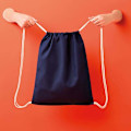 Miniatyrbild 2 av 2: Nutshell Drawstring Gymsac French Dark Navy/Natural One Size