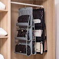 Miniatyrbillede 4 af 4: Hængende håndtaske Organizer, 2 stk. 6 lommer Støvtæt opbevaringspose til
