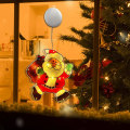 Pikkukuva 2 / 5: 2ST Santa Sucker LED-valot Ikkunalimppuvalo Fairy String Light Tracery