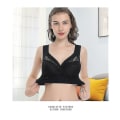 Miniatyrbild 5 av 5: Dam Bralette Push-up BH Sömlösa Vestee Spetsunderkläder Black XL