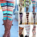 Pikkukuva 4 / 10: Neulotut sukkahousut Housut Pencil Leggings Skinny Slim Trousers 1