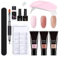 Miniatyrbild 7 av 8: Set Professionell nail art med UV-lampa för kvinnor tjejer 04 Eleven pieces