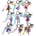 Miniatyrbild 5 av 5: IC Genshin Impact Cosplay Akryl nyckelring tillbehör (3,15 x 1,97 tum)