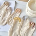 Miniatyrbillede 4 af 10: 3 Par Ice Silk Sokker Bådstrømper SORT Black