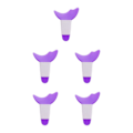 Miniatyrbild 1 av 5: 2/3/5 Multifunktion Eyeliner Stencils Silikon Mall Lazy Purple 6.9 x 5cm 5Set