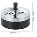 Miniatyrbild 3 av 5: 9,5*9cm portabelt matbord runt askkopp med lock
