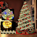 Miniatyrbild 1 av 3: 4/5/10/27m Juldekoration Dubbelvägg LED Light Bar Colorful Light Silver(4M)