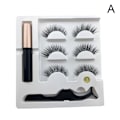 Pikkukuva 1 / 11: 3D Faux mink magneettiset tekoripset magneettisetti (Eyeliner & Magneti blackA 11