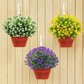 Miniatyrbillede 3 af 7: 6 bundter kunstige blomster udendørs falske blomster til dekoration