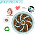 Miniatyrbillede 4 af 4: Anti Glutton Hunde Katte Skål, Slow Food Skål til hunde, skridsikker foder