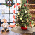 Miniatyrbilde 5 av 6: Juletreskjørt i lin, juletreskjørt til jul 80cm
