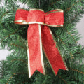 Miniatyrbild 6 av 6: 10 st julrosetter, rosettdekorationer, julgran Rot