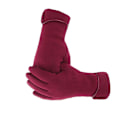 Miniatyrbild 5 av 5: Vinter Dam Fleece Varm Hålla Touch Screen Handske Utomhus Wine red