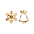 Miniatyrbild 2 av 5: Batteridriven varmvit, jul LED-ljus Bell + Snowflake