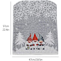 Miniatyrbild 3 av 5: Set med 2 stretchiga tvättbara julstolsryggöverdrag för middagar