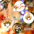 Miniatyrbild 5 av 5: Julgranshängande prydnad, julälg julgransprydnader, familjedekor julgran DIY-namn