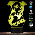 Miniatyrbild 6 av 8: 3D American Smart Flexibel Pit Bull Terrier Barnrumsbord L