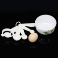 Miniatyrbild 3 av 5: 1 set Mätsked Matsål Hög hårdhet Plast Mätkopp Äggula Separator Set Mini Gadget för hemmet