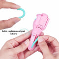 Miniatyrbilde 6 av 8: 2 stk Bærbar plast øyenvippebøyer Mini Profesjonelle øyevipper Curling Refill Gummipute Clip for profesjonelle øyevipper Curler Tool, Grønn A