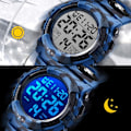 Miniatyrbild 3 av 5: Watch för pojkar, 5 ATM vattentät digital watch för barn/ watch, watch med larm, blå