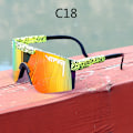 Miniatyrbild 6 av 10: Big Frame Riding Solglasögon Färgglada Full-faced True Film Polarized Solglasögon Säker och Cool C20