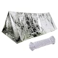Miniatyrbild 1 av 10: Utomhus bärbar PE Emergency Survival Tent Sovsäck silver