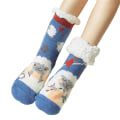 Miniatyrbild 1 av 5: 1 par Golvstrumpor Sherpa Foder Förtjockad Stretchy Soft Comforta Light Blue