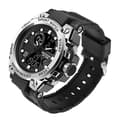 ##/Herrkronograf i silver, herrklocka, stor, sport##/