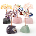 Pikkukuva 5 / 5: 1/2/3/5 Onnenpuu Kodin sisustus Hieno käsityö ja luonnollinen fluorspar+Multicolor 13cm 1 Pc