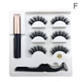 Pikkukuva 1 / 11: 3D Faux mink magneettiset tekoripset magneettisetti (Eyeliner & Magneti blackF 16
