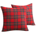 Miniatyrbilde 1 av 5: 2 stk julepledd i tartan putetrekk Xmas Case