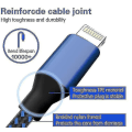 Miniatyrbilde 2 av 4: 5-pakks nylon iPhone-lader Lightning-kabel Rask lading