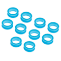 Miniatyrbilde 5 av 5: 1/2/3/5 10x Barber Frisør Saks Fingerring Light Blue 10 pcs 2PCS