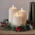 Miniatyrbilde 1 av 4: LED-stearinlys med til juledekorasjoner - sett med 3