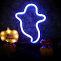 Miniatyrbild 4 av 5: Halloween neonskylt Halloween dekoration neonljus LED skylt för väggdekor för halloweenfest Barngåva Vardagsrum Sovrum Födelsedag Bar blå