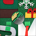 Miniatyrbild 2 av 5: Filt julgran, DIY julgran med 25st prydnadsföremål, juldekorationer Dörr Vägghängande prydnader för barn Julklappar Festtillbehör