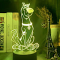 Miniatyrbild 3 av 6: Söt Scooby Doo 3D LED färgglad nattljus Touch/Remote Con