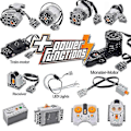Miniatyrbillede 1 af 5: Tekniske dele Compale 91994 74784 61927 Multi Power Functions Værktøj Servo Blocks Tog Motor Xl Motor Pf Model Sæt 88002 From 5V to 9V