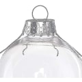 Miniatyrbild 2 av 5: 12 st jul transparent boll, fyllbar sfär prydnad för julgran silver