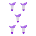 Miniatyrbild 3 av 5: 2/3/5 Multifunktion Eyeliner Stencils Silikon Mall Lazy Purple 6.9 x 5cm 5Set